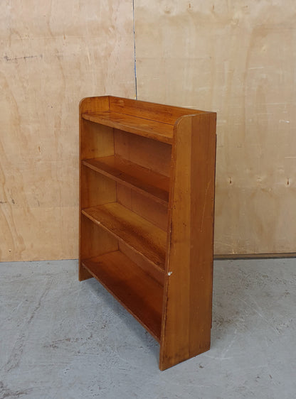 Vintage Small Wooden Bookcase with 4 Shelves - 103918