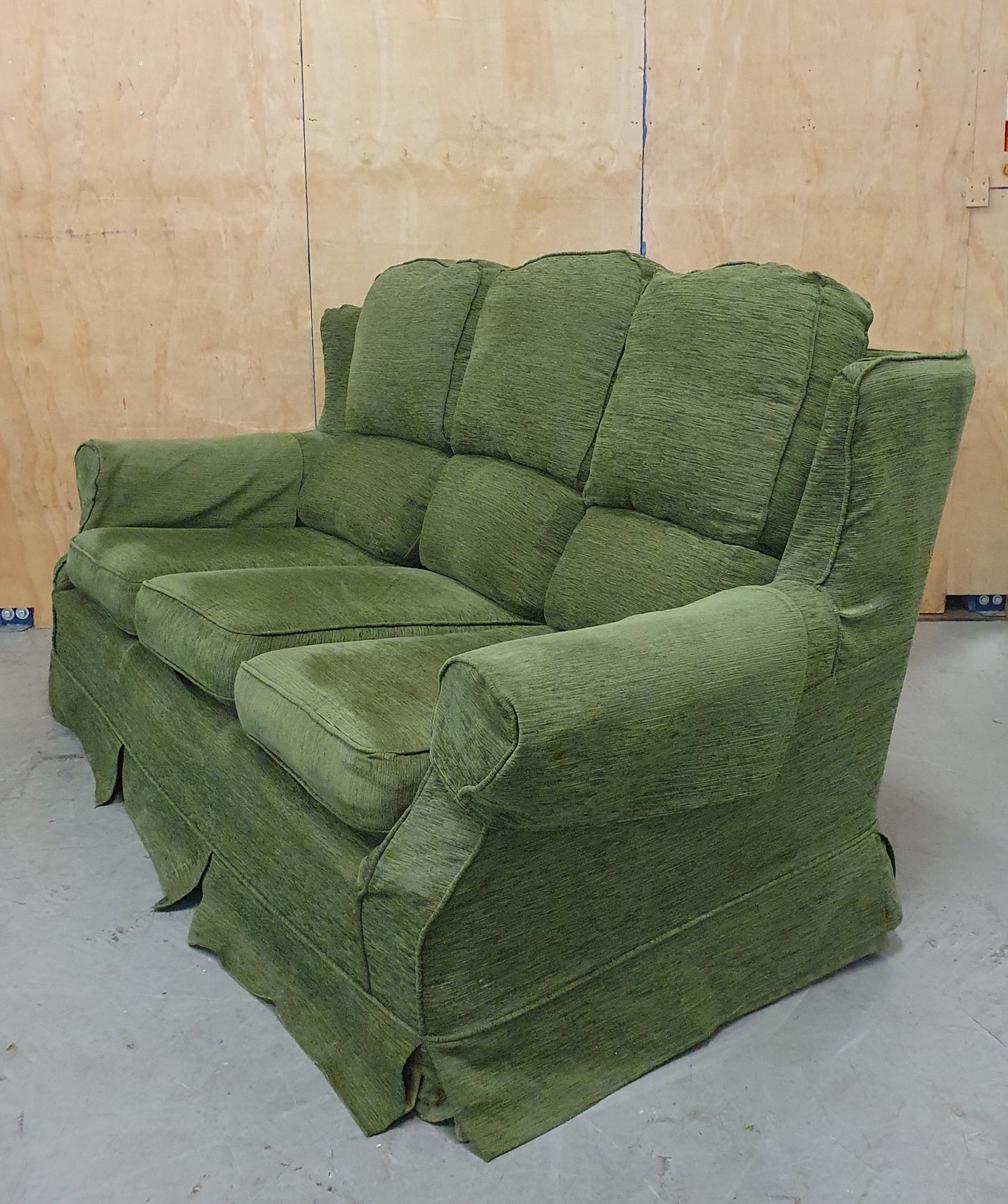 Green Fabric 2 Seater Sofa - 104896