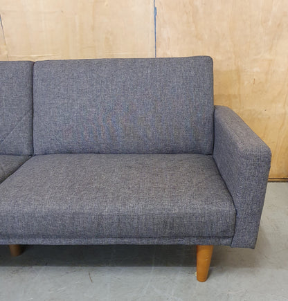 Grey 2 Seater Clik-Clak Sofa Bed - 104868