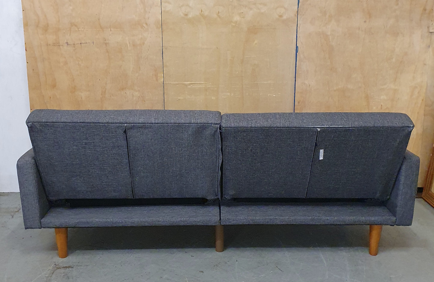 Grey 2 Seater Clik-Clak Sofa Bed - 104868
