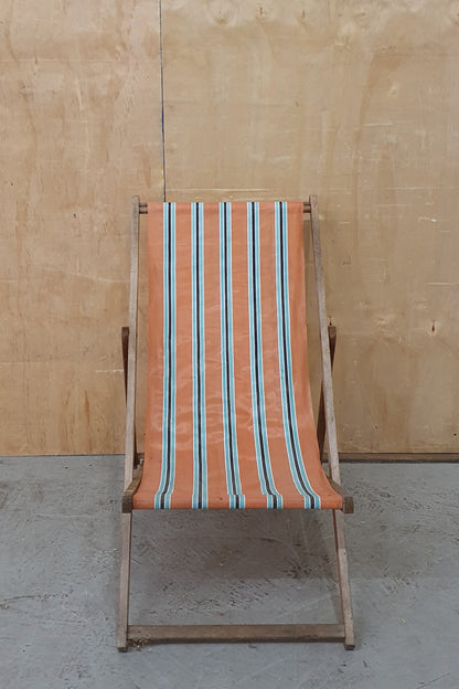 Striped Foldable Deck Chair - 251024-01