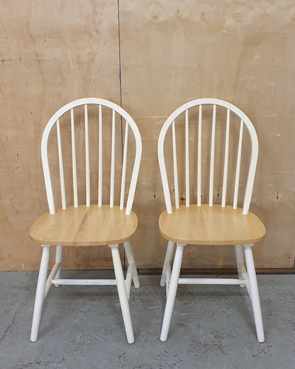 2 Matching Spindle Back Dining Chairs - EL104905 / EL105906