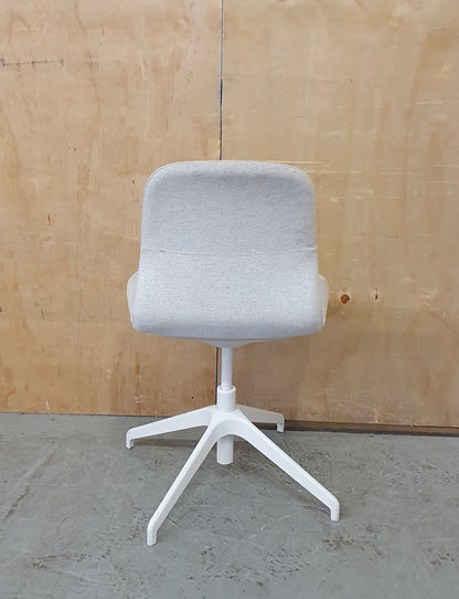IKEA LÅNGFJÄLL Off White Fabric Office Chair - 104344