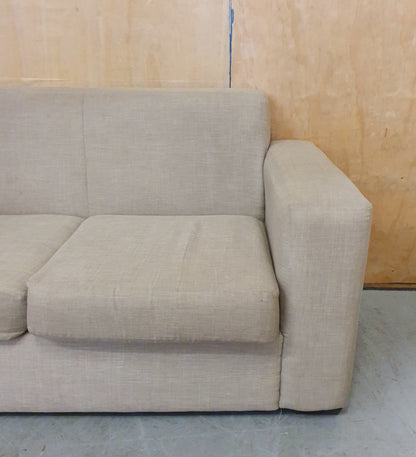 2 Seater Beige Modern Sofa - 104818