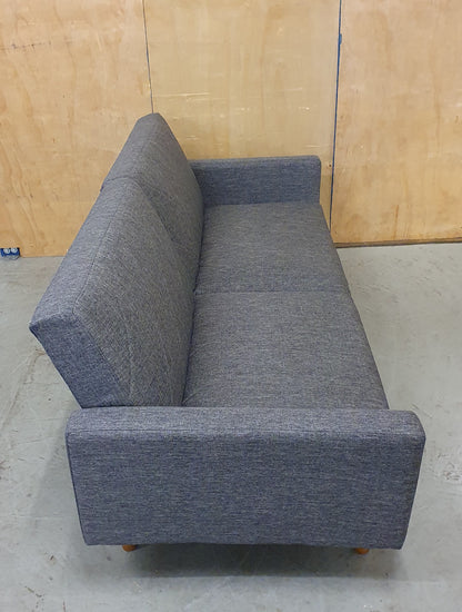 Grey 2 Seater Clik-Clak Sofa Bed - 104868