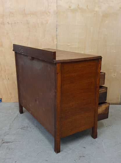 Vintage 4 Drawer Chest of Drawers with Engraved Top Panel - 104810