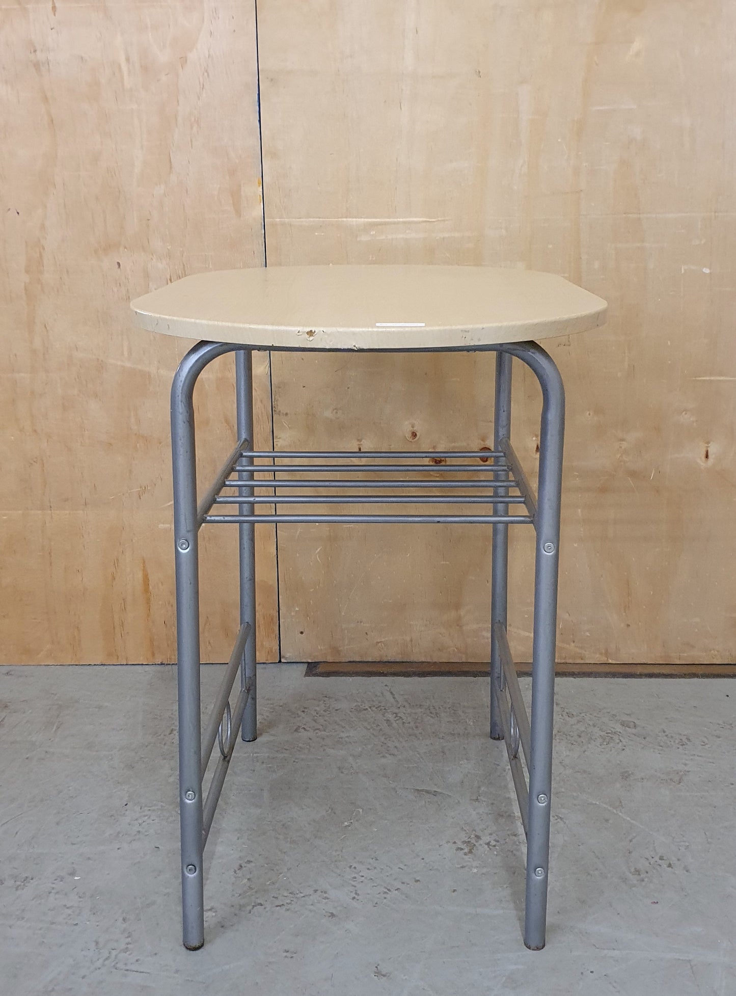 Small Kitchen Table with Chrome Frame and Shelf - EL103051