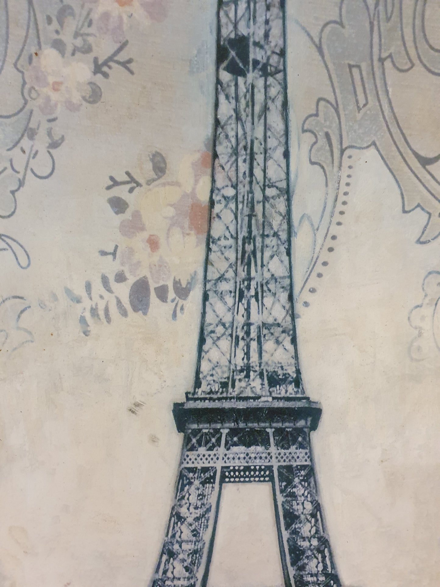 PARIS EIFFEL TOWER Art print Mounted onto Wooden Board - EL102291