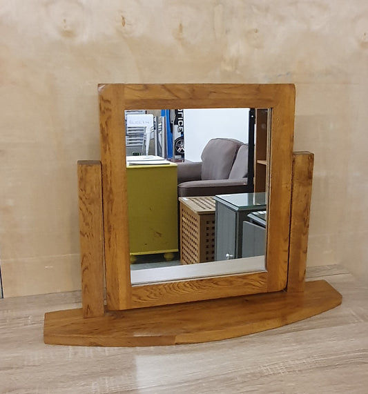 Wooden Dressing Table Mirror with Matching Base - EL102714