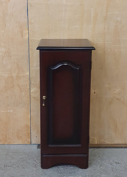 Small Mahogany Cabinet with 1 Door and 2 Internal Shelves - EL104445
