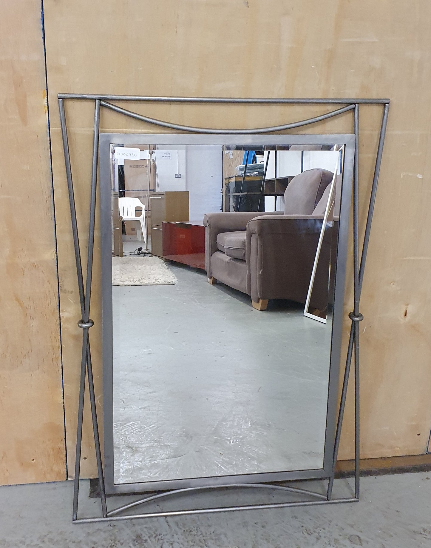 Large Chrome Framed Mirror - EL102730