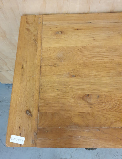 Large Pine Cabinet with 4 Top Drawers and 2 Doors with Shell Handles - EL103488