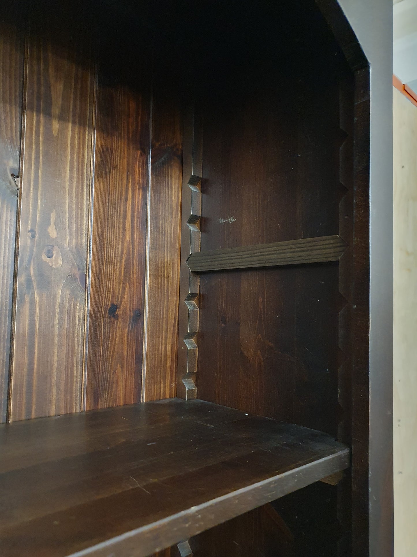 Large Mahogany Bookcase with Removable Shelves - 104768