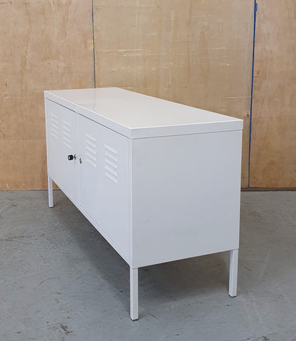 IKEA PS White Metal Lockable Cabinet - 104317