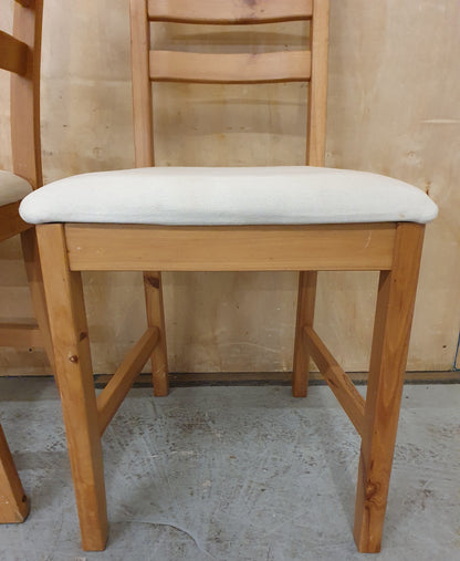 IKEA Matching Pair of Wooden Dining Chairs - EL103877 / EL103878
