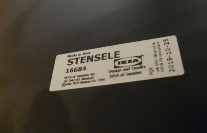 IKEA STENSELE Black High Table and 2 Tall Chairs - 104436 / 104437 / 104438