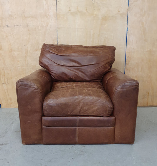 Brown Leather Armchair - 103934