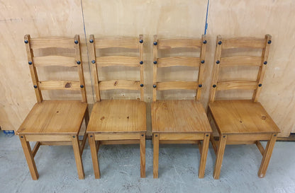 4 Matching Wood Dining Chairs - EL104513 / EL104514 / EL104515 / EL104516