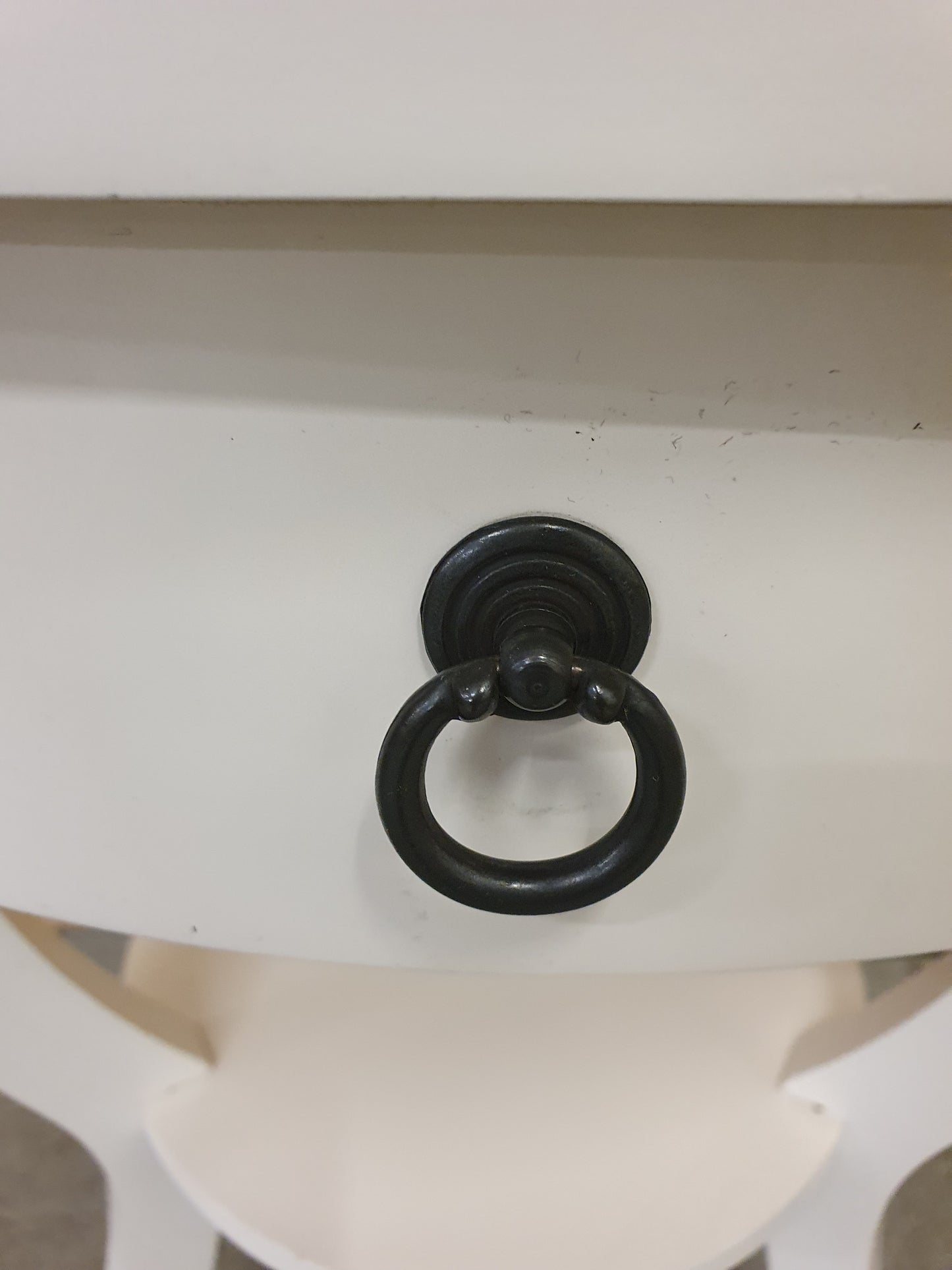 2 Tier Small Round Top 3 Leg Table with Drawer - EL104901