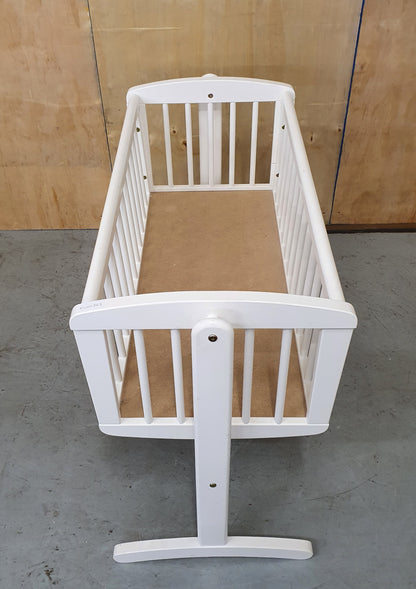 White Wooden Baby Crib - EL101363