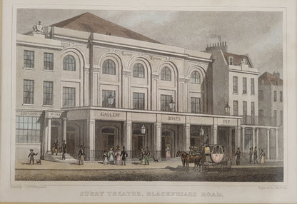 Surry Theatre, Blackfriars Road Vintage Art Print - 103757