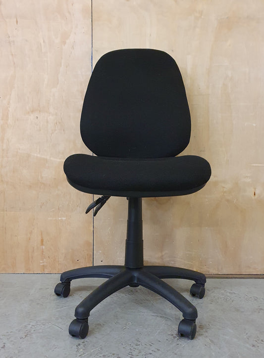 Black Fabric Office Chair on Castor Wheels - EL104062