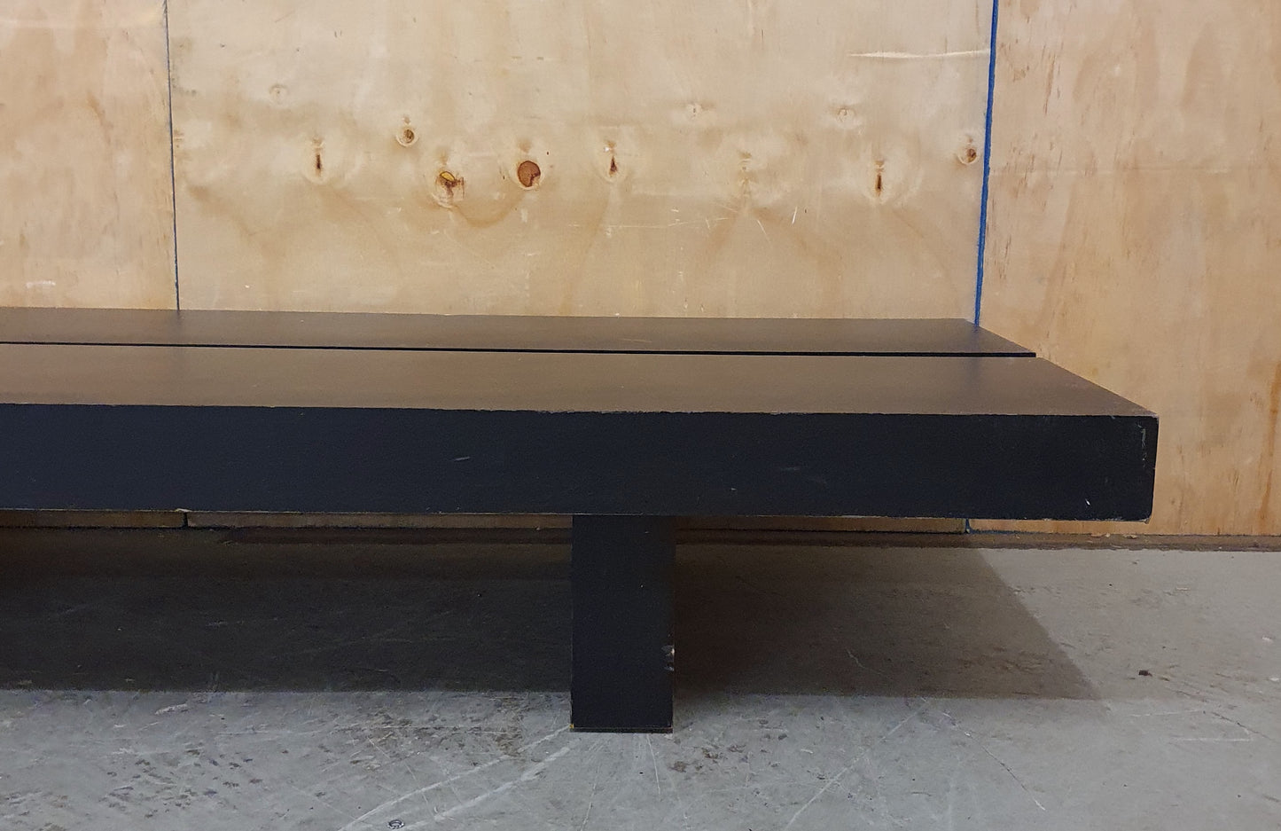 Low Dark Wood Plank Coffee Table - 104950