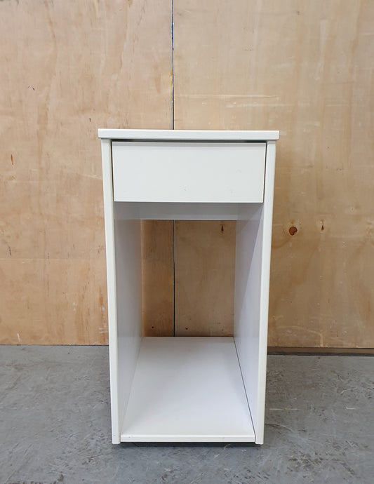 IKEA Wood White Cabinet with 1 Top Drawer - EL104480