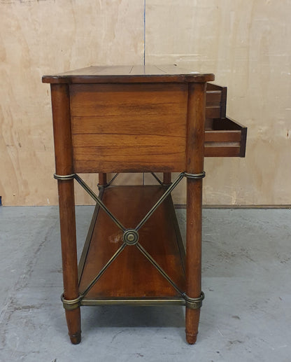 2 Tier Solid Wood Sideboard with 4 Drawers - 104767