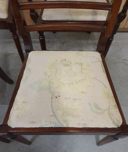 5 Matching Antique Mahogany Dining Chairs with Remavable Seats - 104146 / 104147 / 104148 / 104149 / 104150