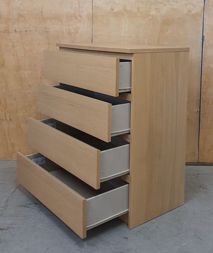 IKEA MALM Wood 4 Drawer Chest of Drawers - 104775