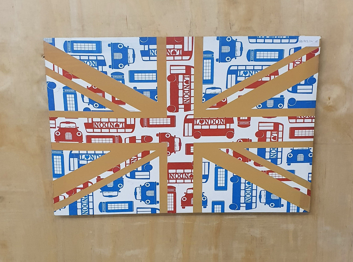 Union Jack London Black Cab and Double Decker Bus Canvas - BB170224-10