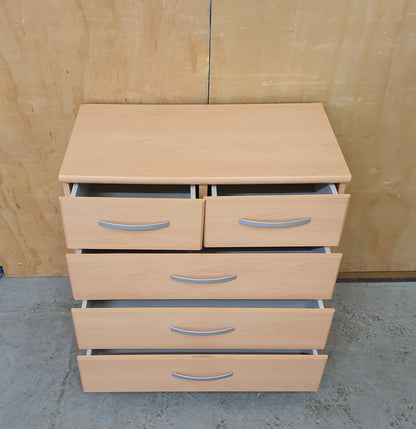Small 5 Drawer Wood Chest of Drawers - 104865