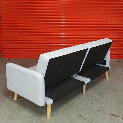Grey Modern Click-Clack 2 Seater Sofa Bed - 103727