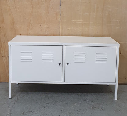IKEA PS White Metal Lockable Cabinet - 104317