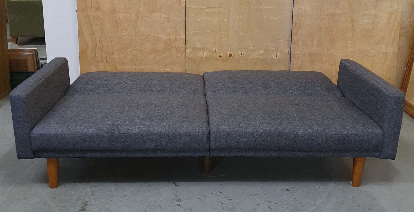 Grey 2 Seater Clik-Clak Sofa Bed - 104868
