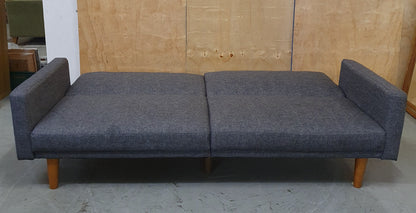 Grey 2 Seater Clik-Clak Sofa Bed - 104868