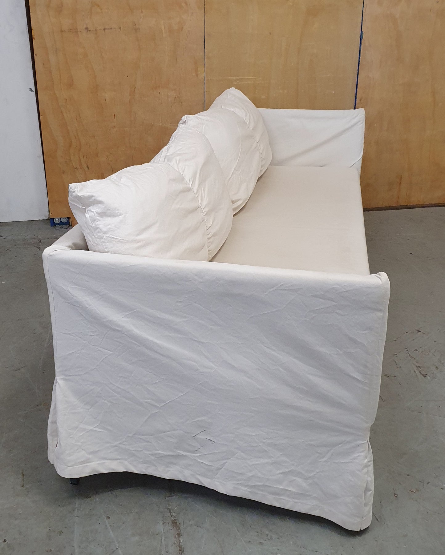 IKEA 3 Seater Cream Sofa with Removable Covers - EL104908
