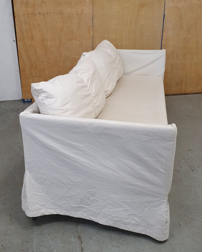 IKEA 3 Seater Cream Sofa with Removable Covers - EL104908