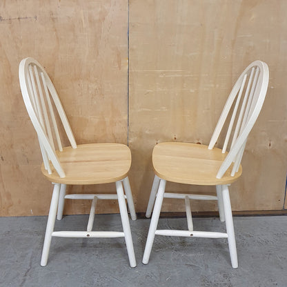 2 Matching Spindle Back Dining Chairs - EL104905 / EL105906