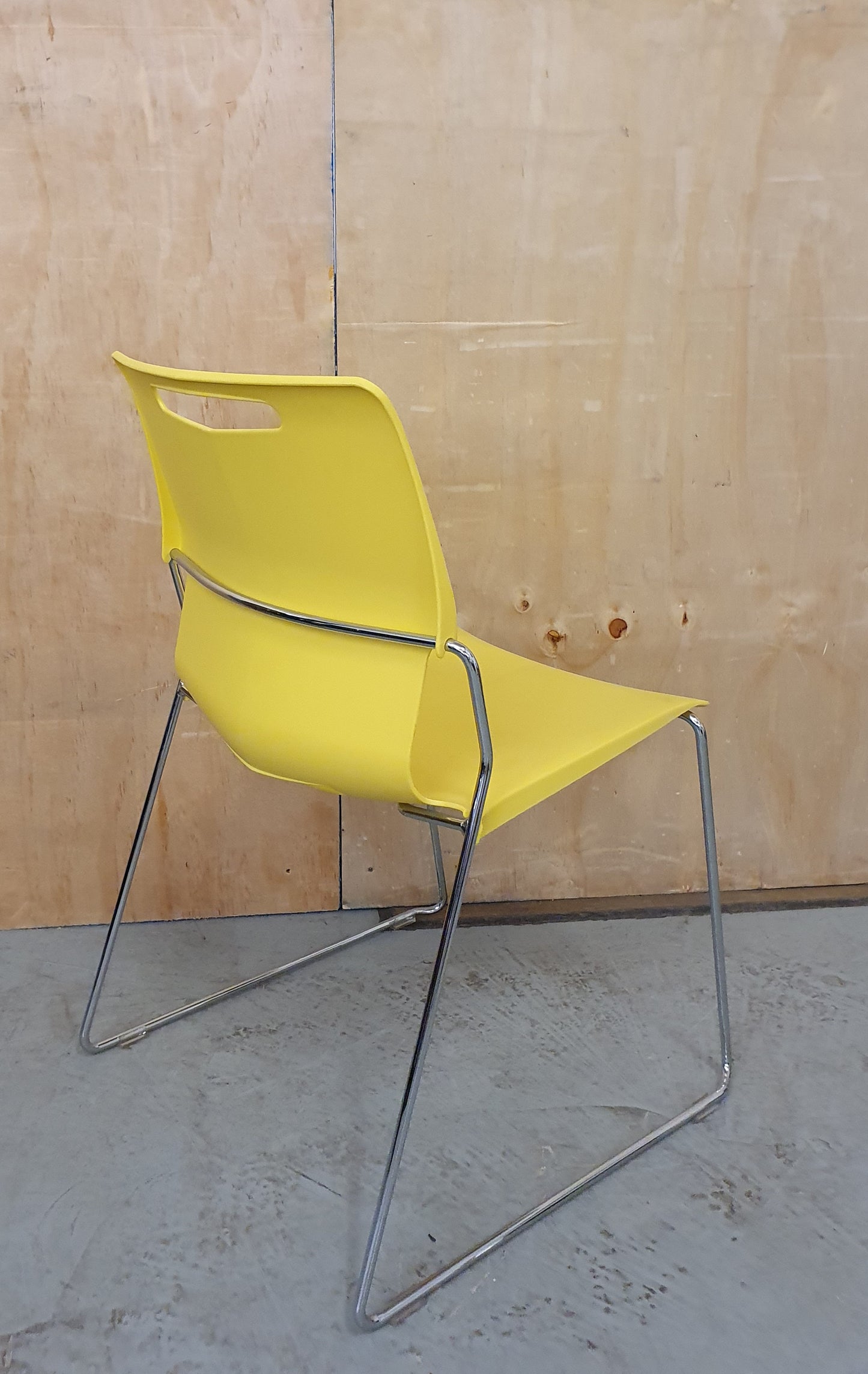 PINEAPPLE TOUCH CHAIR Mustard Yellow Recyclable Polypropylene Seats - P102540