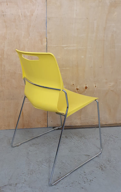 PINEAPPLE TOUCH CHAIR Mustard Yellow Recyclable Polypropylene Seats - P102540