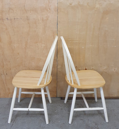 2 Matching Spindle Back Dining Chairs - EL104905 / EL105906