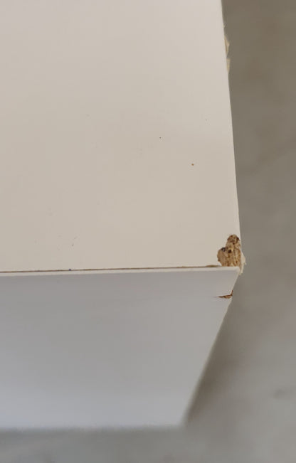 IKEA BRIMNES White TV Stand with 2 Deep Frosted Drawers - EL104907