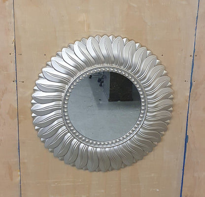 DUNELM Silver Flower Mirror - EL104519