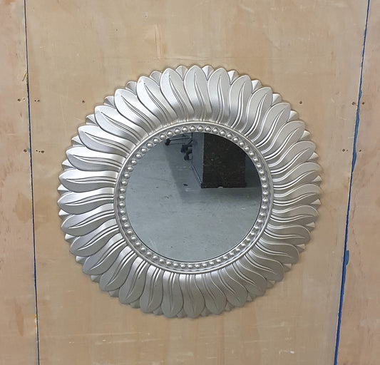 DUNELM Silver Flower Mirror - EL104519