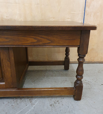 Large Mahogany Coffee Table with Centre Door - EL104936