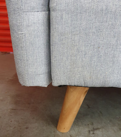 Grey Modern Click-Clack 2 Seater Sofa Bed - 103727