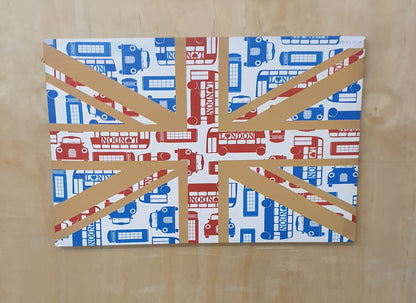 Union Jack London Black Cab and Double Decker Bus Canvas - BB170224-10