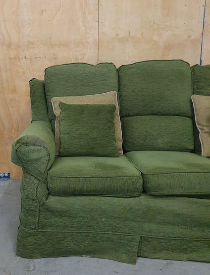 Green Fabric 2 Seater Sofa - 104896